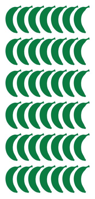 Banana Stickers Sticker 1-1/4" DC36-068 Green