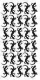 Lizard Stickers Sticker 1-1/4" DC35-070 Black