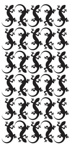 Lizard Stickers Sticker 1-1/4" DC35-070 Black