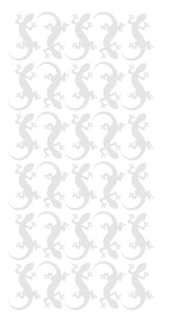 Lizard Stickers Sticker 1-1/4" DC35-072 Light Grey