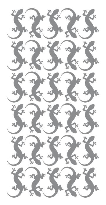 Lizard Stickers Sticker 1-1/4" DC35-073 Dark Grey