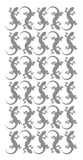 Lizard Stickers Sticker 1-1/4" DC35-073 Dark Grey