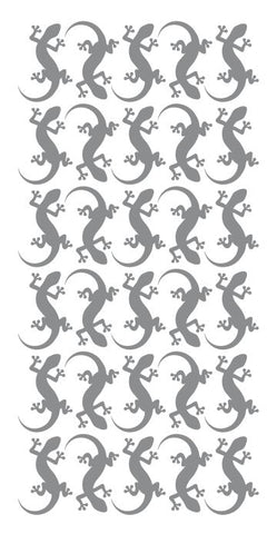 Lizard Stickers Sticker 1-1/4" DC35-073 Dark Grey