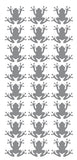 Frog Stickers Sticker Vinyl 1.20" DC34-073 Dark Grey