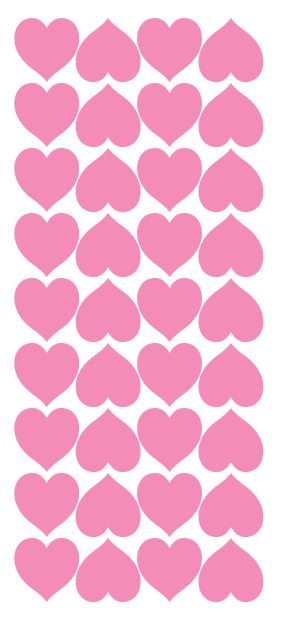 Pink Heart Stickers 1" DC20-045
