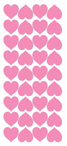 Pink Heart Stickers 1" DC20-045