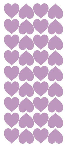 Lilac Heart Stickers 1" DC20-042