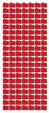 Red Folder Shaped Stickers 1/2" DC02-.05-032