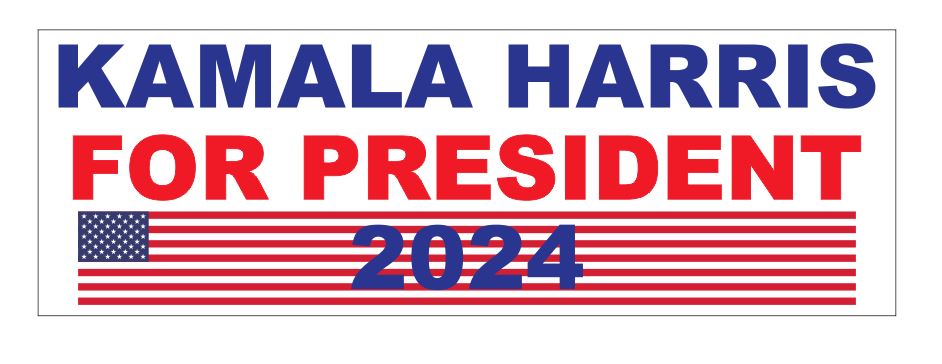 Kamala Harris For President 2024 Bumper Sticker B41