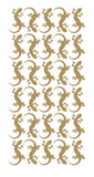 Lizard Stickers Sticker 1-1/4" DC35-091 Matte Gold