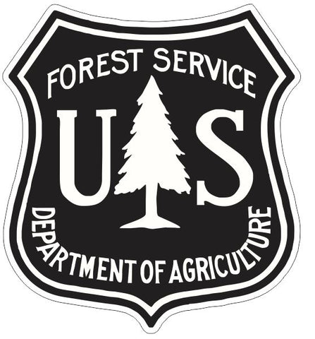 Copy of Forest Service Dept of Agriculture Sticker Decal M745