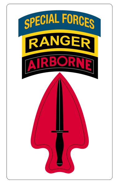 Special Forces Ranger Airborne Sticker Decal R7207 United States Military