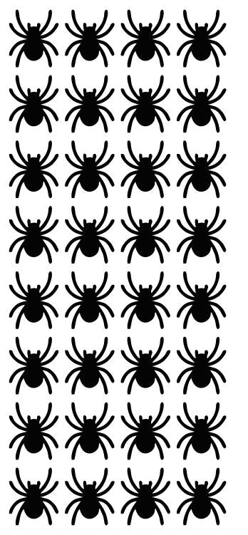 Black Spider Stickers 1" DC17-070