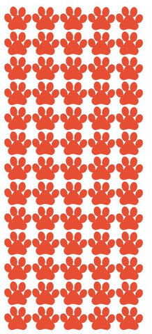 Orange Paw Stickers 3/4" DC15-035