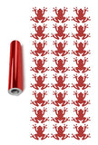 Frog Stickers Sticker Vinyl 1.20" DC34 Chrome Red