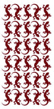 Lizard Stickers Sticker 1-1/4" DC35-0312 Burgundy