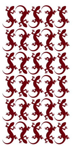 Lizard Stickers Sticker 1-1/4" DC35-0312 Burgundy