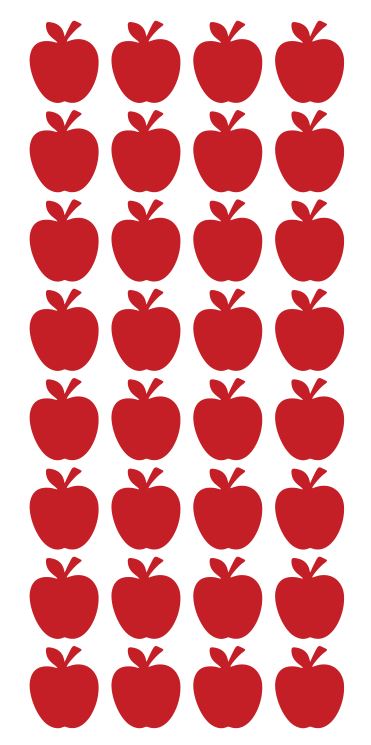 Red Apples Stickers  Sticker 1" DC04-032