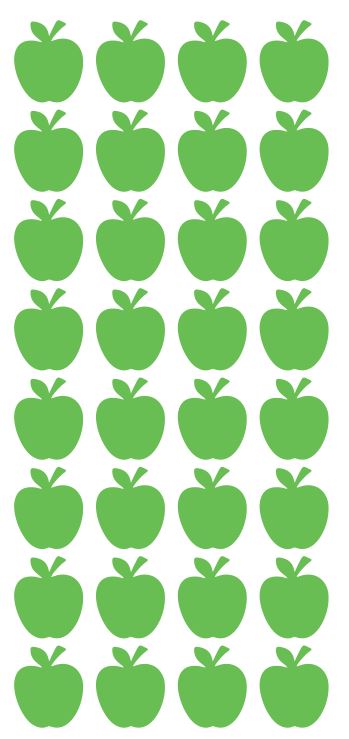 Green Apples Stickers  Sticker 1" DC04-063