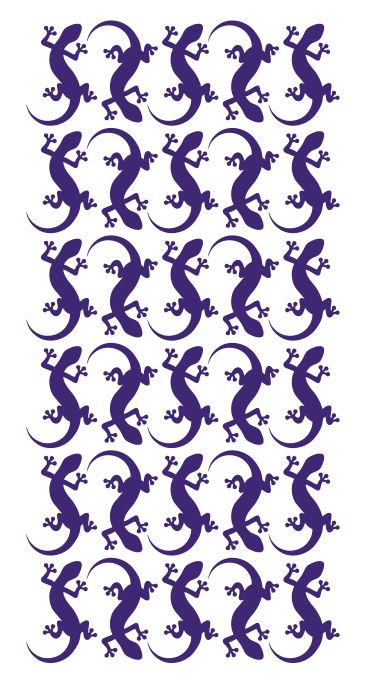 Lizard Stickers Sticker 1-1/4" DC35-404 Purple
