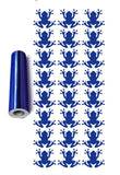 Frog Stickers Sticker Vinyl 1.20" DC34 Chrome Blue