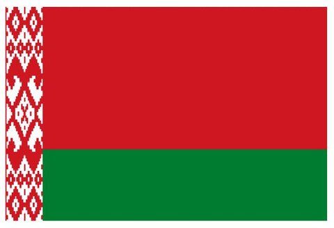 BELARUS Vinyl International Flag DECAL Sticker MADE IN THE USA F725
