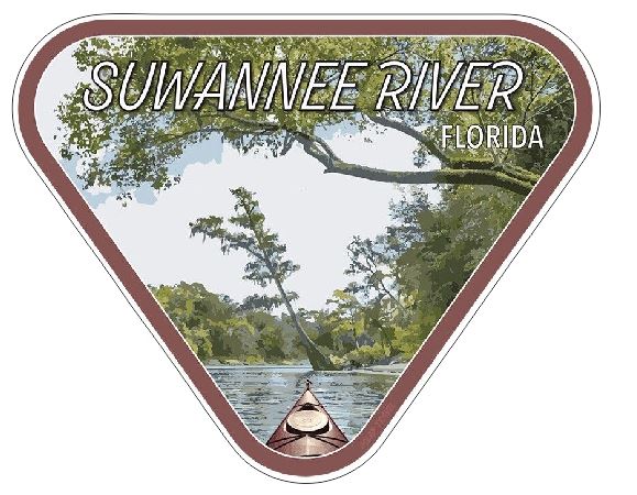 Suwannee River Florida Sticker R7208 State Park