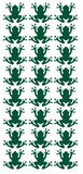 Frog Stickers Sticker Vinyl 1.20" DC34-613 Dark Green