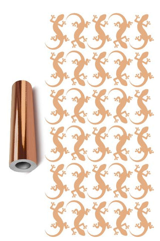 Lizard Stickers Sticker 1-1/4" DC35 Chrome Rose Gold