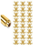 Frog Stickers Sticker Vinyl 1.20" DC34 Chrome Gold