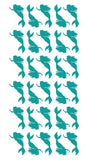 Mermaid Stickers Sticker Vinyl 1-1/4" DC38-054 Turquoise