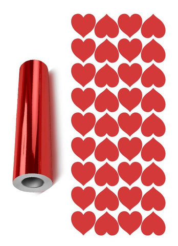 Golden Yellow Heart Stickers 1" DC20-019