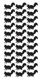 Squirrel Stickers Sticker Vynil 1-1/4" DC42-070 Black