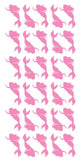 Mermaid Stickers Sticker Vinyl 1-1/4" DC38-045 Pink