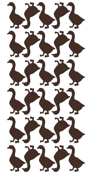 Duck Stickers Sticker Vynil 1-1/4" DC43-080 Brown