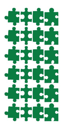 Puzzle Stickers Sticker Vynil 1-1/4" DC39-068 Green