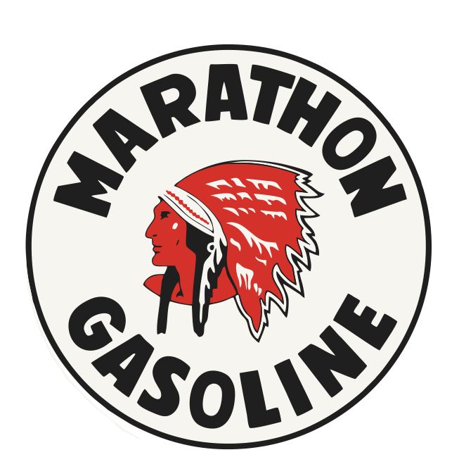 Marathon Gasoline Sticker Stickers Decal R8433