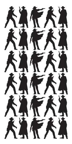 Outlaw Stickers Sticker Vinyl 1-1/4" DC45-070 Black