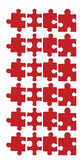 Puzzle Stickers Sticker Vynil 1-1/4" DC39-032 Red