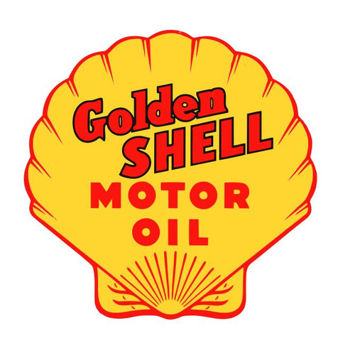 Golden Shell Motor Oil Sticker Stickers Decal R8415