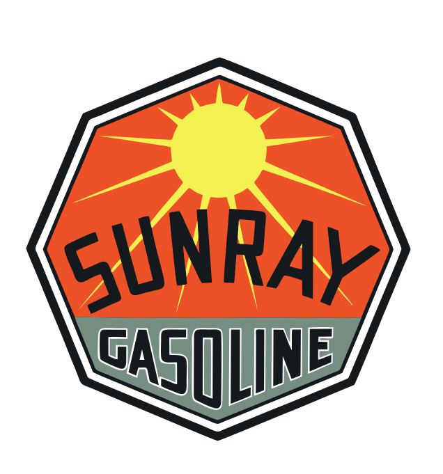 Sunray Gasoline Sticker Stickers Decal R8412