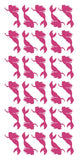 Mermaid Stickers Sticker Vinyl 1-1/4" DC38-041 Hot Pink
