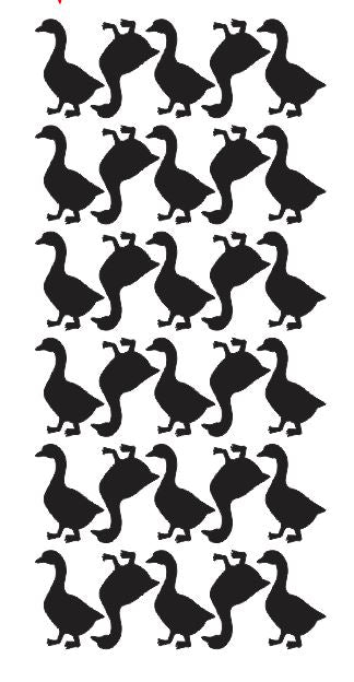 Duck Stickers Sticker Vynil 1-1/4" DC43-070 Black