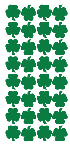 Shamrock Stickers 1" Irish St Patrick's Stickers DC25-068