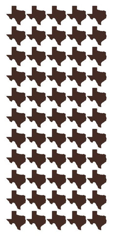 Brown Texas Stickers Sticker 3/4" DC08-080