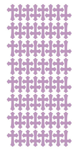 Lilac Cross Stickers 1" DC24-042