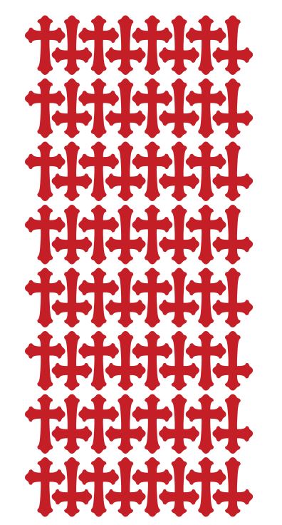Red Cross Stickers 1" DC24-032