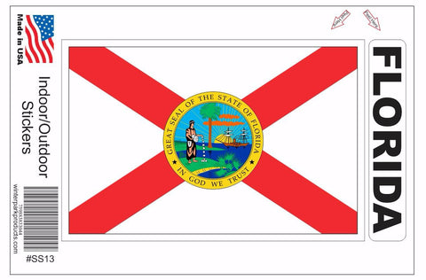 Florida Flag Bumper Sticker SS13