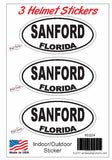 3 Pack Sanford Florida Helmet Sticker SS24 Wholesale