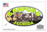 Sanford Florida Oval Bumper Sticker SS18